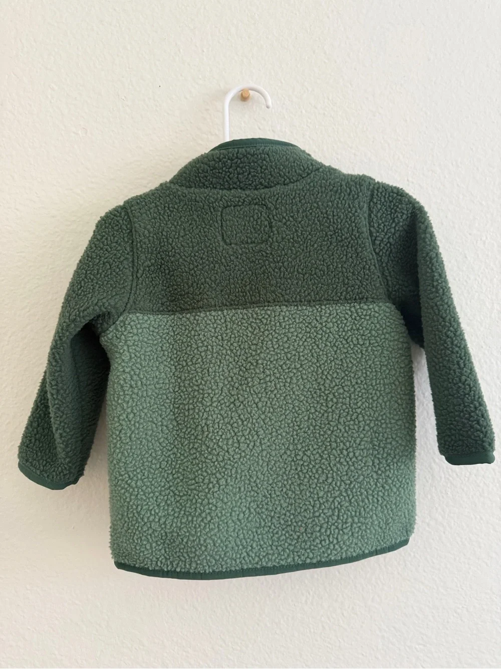OshKosh Two-Tone Green Sherpa Zip Jacket